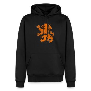 Löwe Symbol Wahrzeichen Geschenk - Männer Premium Bio Hoodie - Schwarz - Vorne - Nico (187cm)