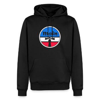 Moin Küstenkinder T-shirt - Männer Premium Bio Hoodie - Schwarz - Vorne - Nico (187cm)