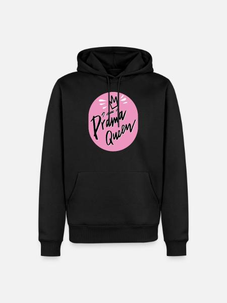 Ich bin eine Drama Queen - Männer Premium Bio Hoodie - Schwarz