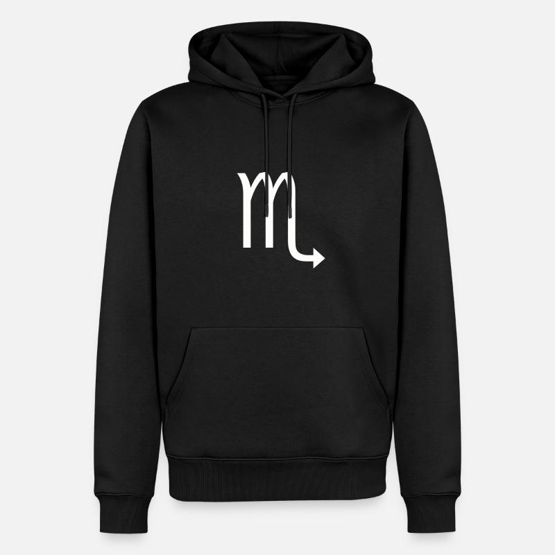 Zodiac Scorpio - Sweat à capuche Premium bio Homme - noir