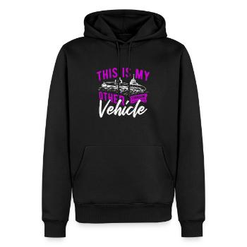 U Boot - Männer Premium Bio Hoodie - Schwarz - Vorne - Nico (187cm)