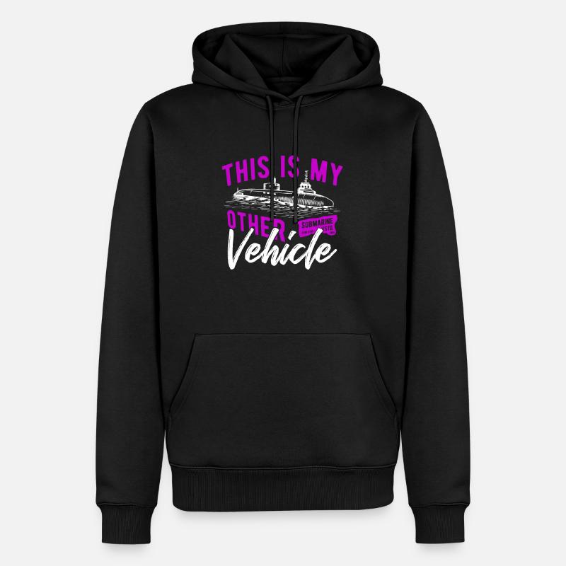 U bateau - Sweat à capuche Premium bio Homme - noir