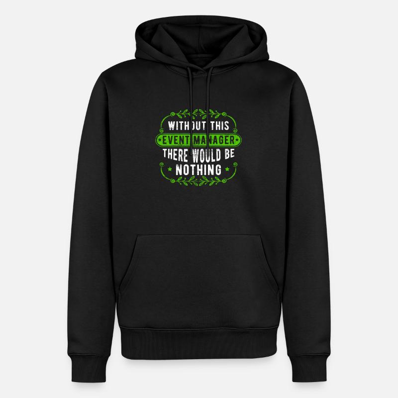 Event Manager - Männer Premium Bio Hoodie - Schwarz