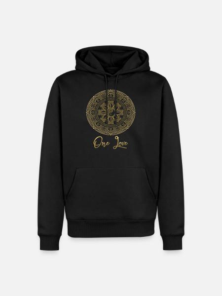 Mandala A love - Men’s Premium Organic Hoodie - black