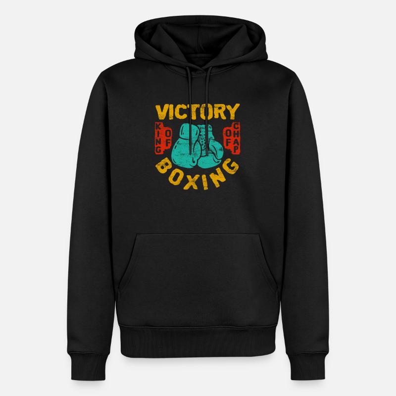 Boxen - Männer Premium Bio Hoodie - Schwarz