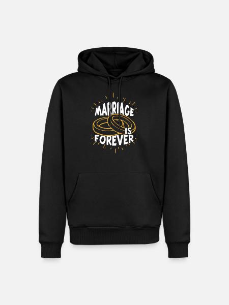 proposal of marriage - Men’s Premium Organic Hoodie - black