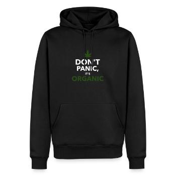 modèle de conception de chemise de marijuana - Sweat à capuche Premium bio Homme - noir - Devant - Nico (187cm)