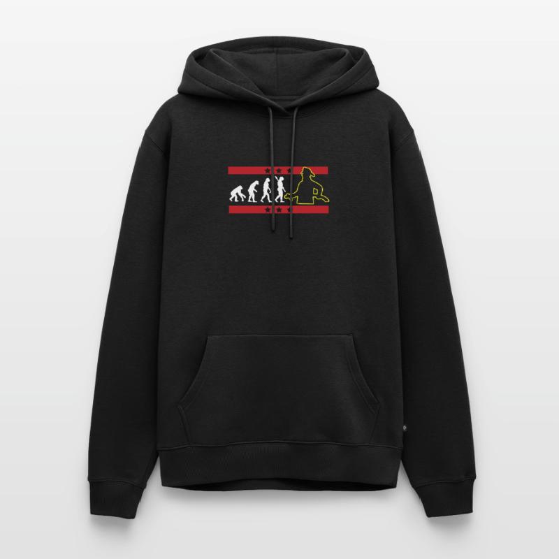 EVOLUTION POMPIER POMPIER POMPIER Sweat à capuche Premium bio Homme