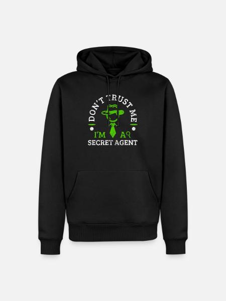 Geheimagent Spionage Agent Geschenk Geschenkidee - Männer Premium Bio Hoodie - Schwarz