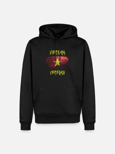 Vietnam veteran - Men’s Premium Organic Hoodie - black