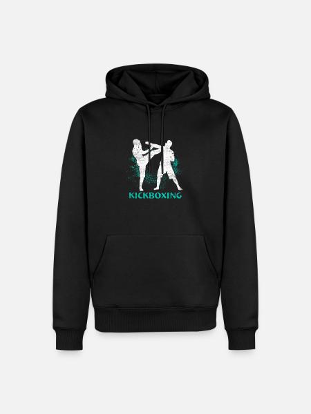 kickboxing - Sweat à capuche Premium bio Homme - noir