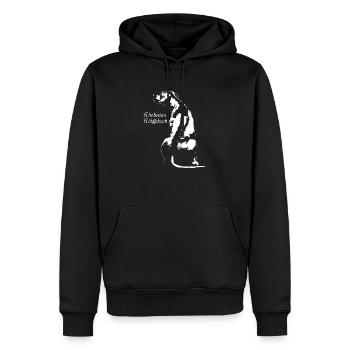 Rhodesian Ridgeback - Men’s Premium Organic Hoodie - black - Front - Nico (187cm)