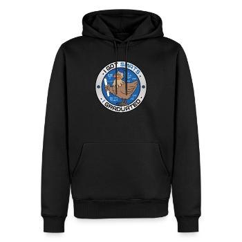 Funny University Graduation - Männer Premium Bio Hoodie - Schwarz - Vorne - Nico (187cm)