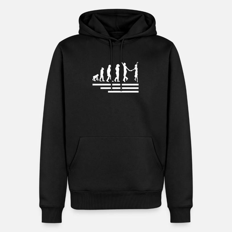 Evolution de la danse de salon - Sweat à capuche Premium bio Homme - noir