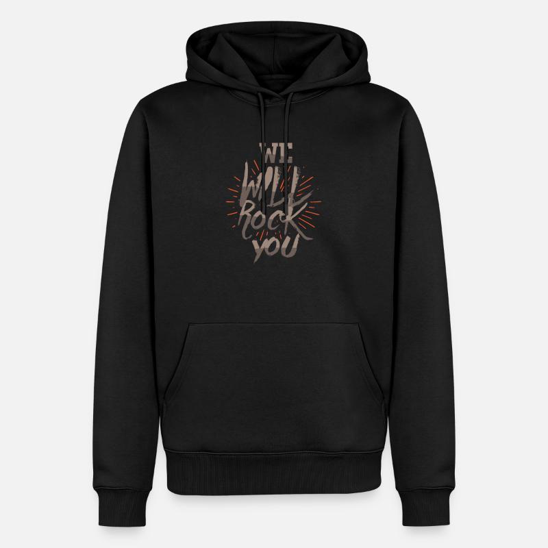 Vous rock - Sweat à capuche Premium bio Homme - noir