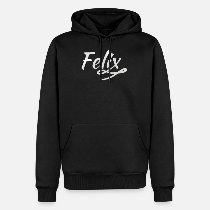 Felix comme prénom - Sweat à capuche Premium bio Homme - noir