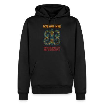 Schwarze Geschichte Hye Won Hye African Symbol Geschenk - Männer Premium Bio Hoodie - Schwarz - Vorne - Nico (187cm)