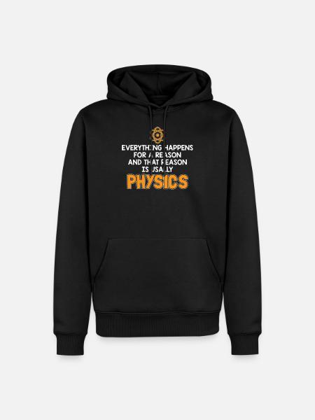 Physikgesetz - Männer Premium Bio Hoodie - Schwarz