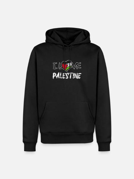 Palestine - Men’s Premium Organic Hoodie - black