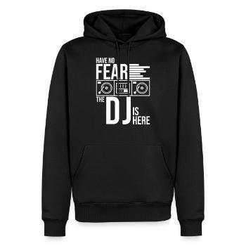 DJ Records Djane Platine Musique Vinyle - Sweat à capuche Premium bio Homme - noir - Devant - Nico (187cm)