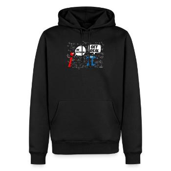Math T-Shirt Drôle Pi Soyez rationnel - Sweat à capuche Premium bio Homme - noir - Devant - Nico (187cm)