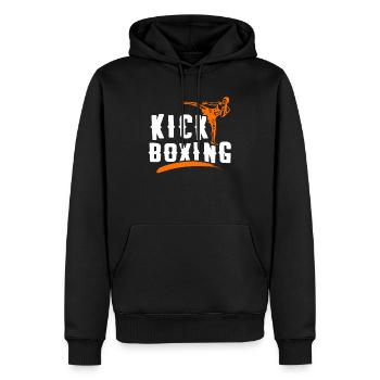 Kickboxen - Männer Premium Bio Hoodie - Schwarz - Vorne - Nico (187cm)