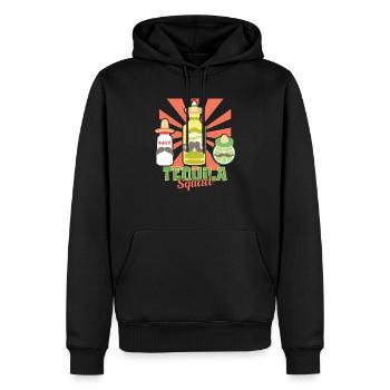 Tequila Squad - Männer Premium Bio Hoodie - Schwarz - Vorne - Nico (187cm)
