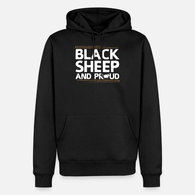 Fière brebis galeuse - Sweat à capuche Premium bio Homme - noir