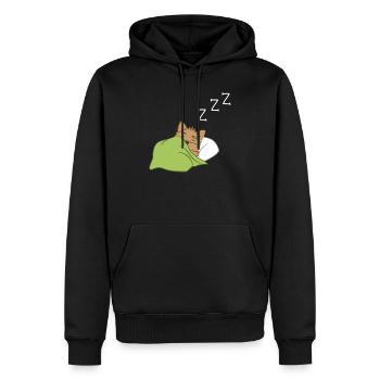 Yorki - Yorkshire Terrier - Schlafen - Welpe - Männer Premium Bio Hoodie - Schwarz - Vorne - Nico (187cm)