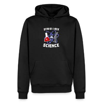 Atome - Sweat à capuche Premium bio Homme - noir - Devant - Nico (187cm)