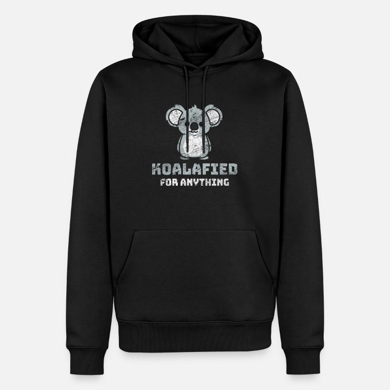 Koala Australie - Sweat à capuche Premium bio Homme - noir