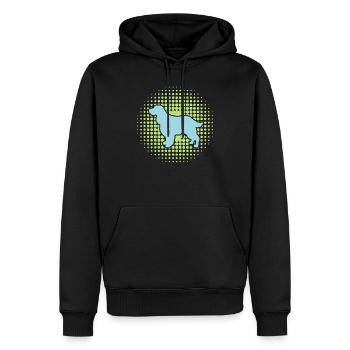 Cocker Spaniel design for Women & Men - Men’s Premium Organic Hoodie - black - Front - Nico (187cm)