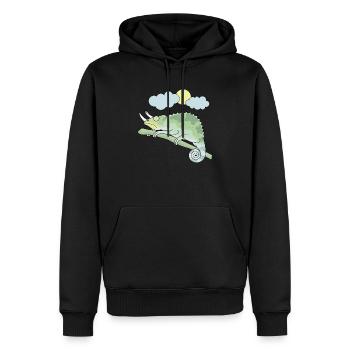 Horned Lizard - Männer Premium Bio Hoodie - Schwarz - Vorne - Nico (187cm)