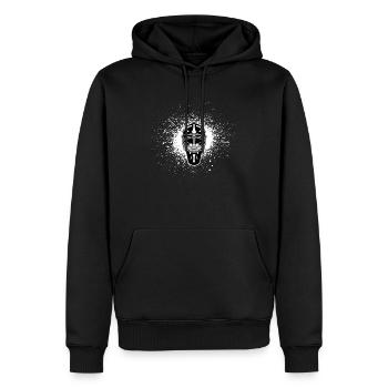 Don de gardien de but gardien de but de hockey sur glace - Sweat à capuche Premium bio Homme - noir - Devant - Nico (187cm)
