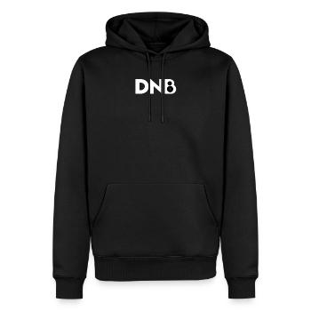 DnB DJ haut-parleur box basse doit baiser - Sweat à capuche Premium bio Homme - noir - Devant - Nico (187cm)