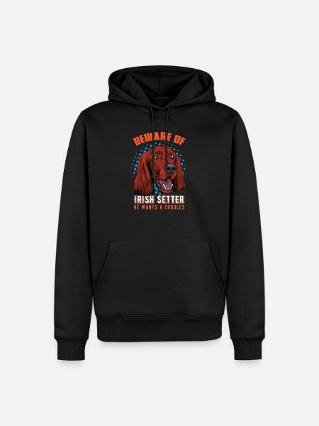 Irish setter - Men’s Premium Organic Hoodie - black