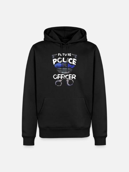 Policeman Police - Men’s Premium Organic Hoodie - black