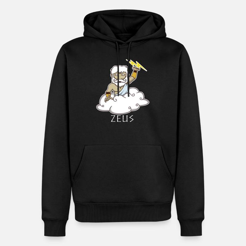 Dieu Zeus - Sweat à capuche Premium bio Homme - noir