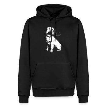 Clumber Spaniel - Männer Premium Bio Hoodie - Schwarz - Vorne - Nico (187cm)