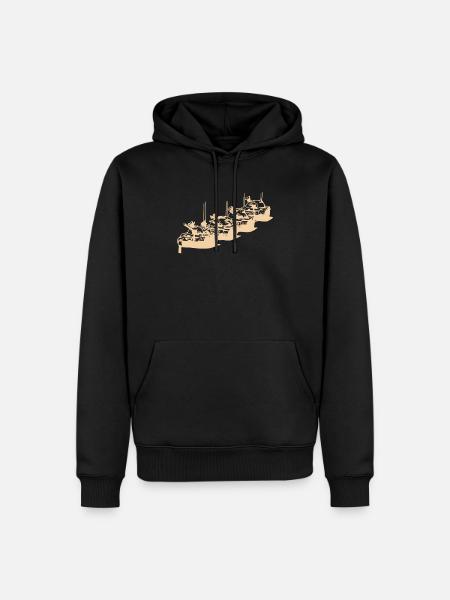 Tiananmen Tank Man - Men’s Premium Organic Hoodie - black