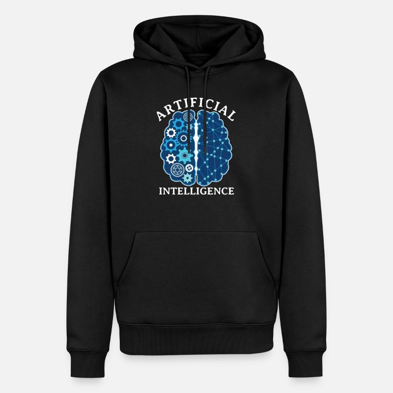 Artificial Intelligence - Männer Premium Bio Hoodie - Schwarz