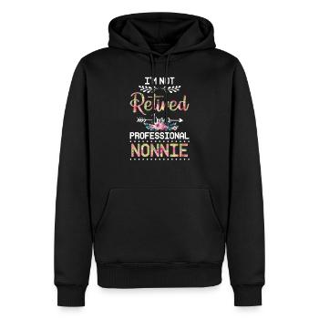 I m Not Retired I m A Professional Nonnie Mothers - Männer Premium Bio Hoodie - Schwarz - Vorne - Nico (187cm)