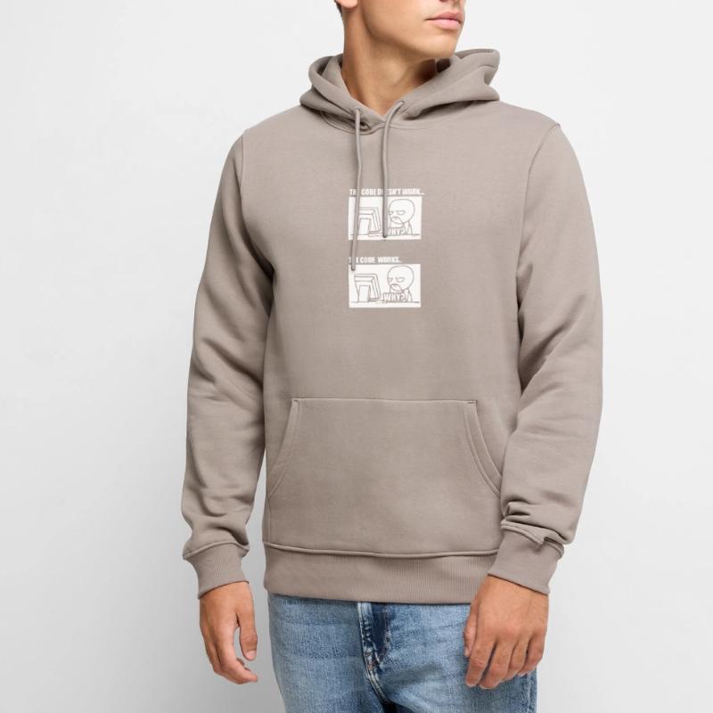 The Code Doesn't Work The Code Works Why? Men’s Premium Organic Hoodie