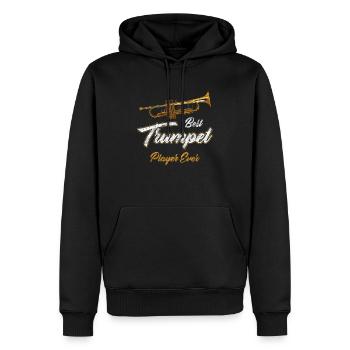 Trompete - Männer Premium Bio Hoodie - Schwarz - Vorne - Nico (187cm)