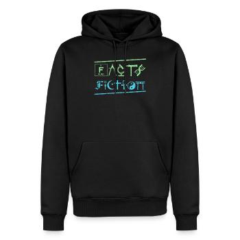 Science Facts Or Fiction Shirt Science Fiction Tsh - Männer Premium Bio Hoodie - Schwarz - Vorne - Nico (187cm)