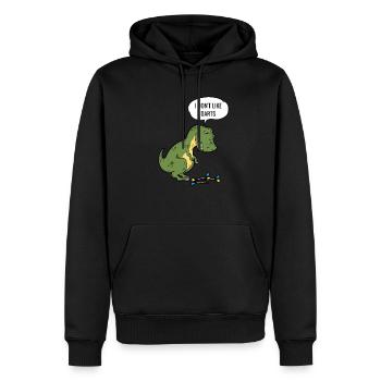 Jeu de fléchettes T-Rex Dinosboard Pun - Sweat à capuche Premium bio Homme - noir - Devant - Nico (187cm)