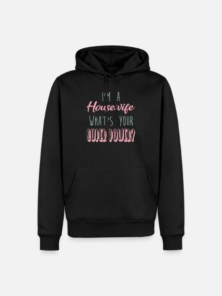 housewife - Men’s Premium Organic Hoodie - black