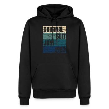 Original June 1982 37th birthday present - Men’s Premium Organic Hoodie - black - Front - Nico (187cm)