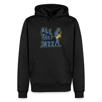 Saxophon - Männer Premium Bio Hoodie - Schwarz - Vorne - Nico (187cm)