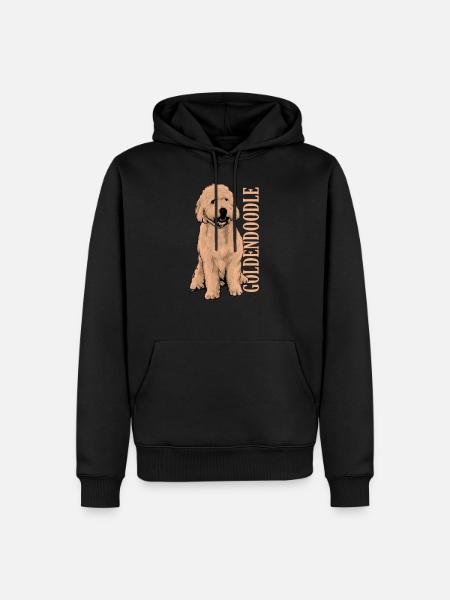 Goldendoodle - Männer Premium Bio Hoodie - Schwarz